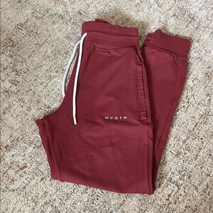 NVGTN Maroon Jogger Sweatpants